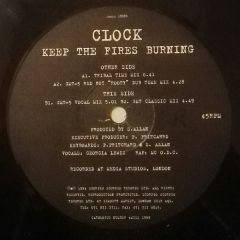 Clock - Clock - Keep The Fires Burning - Scorpio Scorpio Records