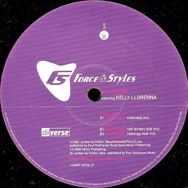 Force & Styles Featuring Kelly Llorenna - Heart Of Gold - Diverse