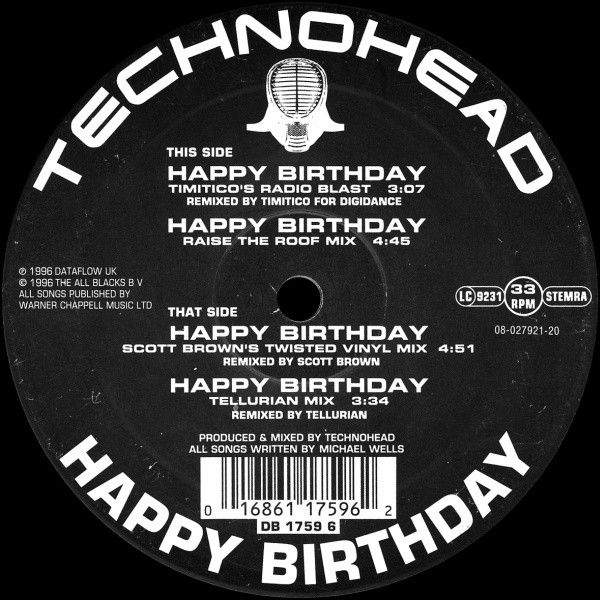 Technohead - Happy Birthday - Mokum Records