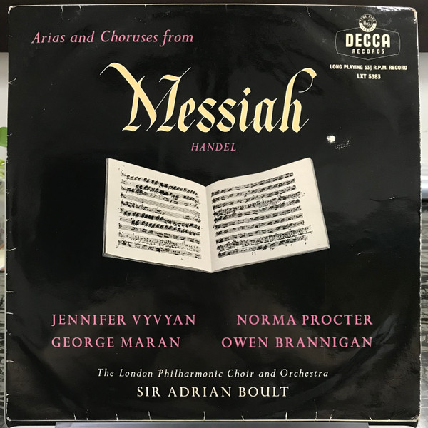 Handel * - Jennifer Vyvyan, Norma Procter, George - Arias And Choruses From ... - Picture 1 of 1