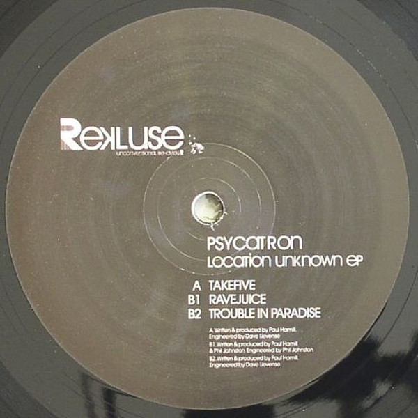 Psycatron - Location Unknown EP - UK 12" Vinyl - 2008 - Rekluse - Picture 1 of 1