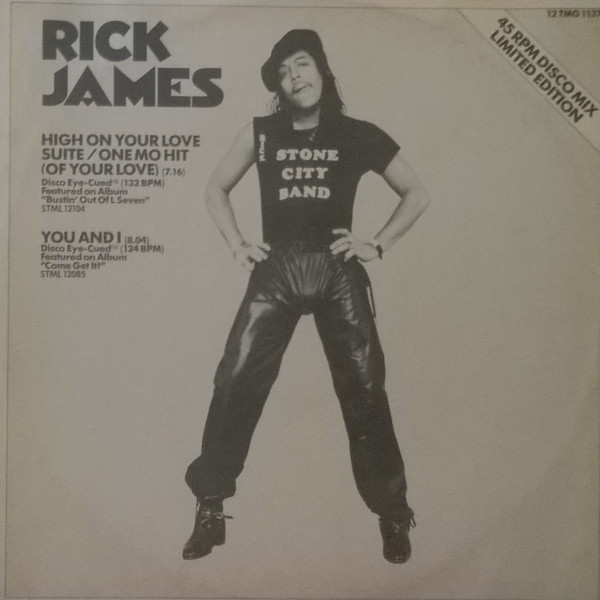Rick James - High On Your Love Suite / One Mo Hit (Of Your Love) - UK 12" Vin... - Picture 1 of 1